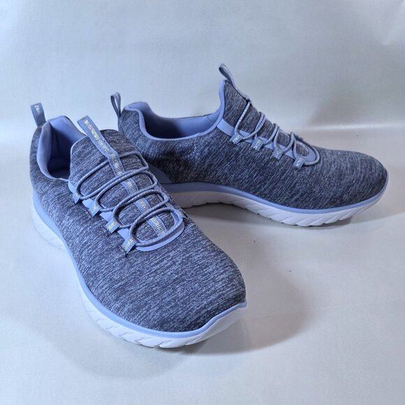 NWOT Athletic Works Blue Slip-on Shoes Size 8.5 - Picture 1 of 5